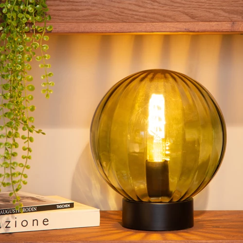 Lucide MONSARAZ - Lampe de table - Ø 25 cm - 1xE27 - Vert - ambiance 1